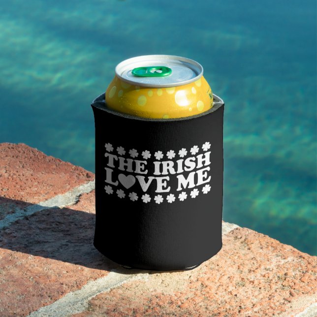 Enfriador De Latas The Irish Love Me Shamrock St Patrick's Day Retro (Piscina in situ)
