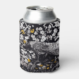 Enfriador De Latas Theo Van Hoytema Retro Peacock Clip Art Negro y