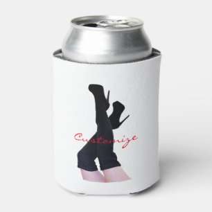 Enfriador De Latas Thunder_Cove con aletas de cuero negro de alto