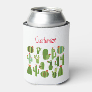 Enfriador De Latas Thunder_Cove de diversas plantas de cactus con flo