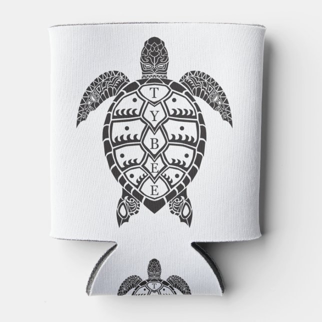 Enfriador De Latas tibee tortuga negra (Anverso)