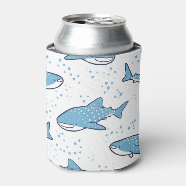 Enfriador De Latas Tiburón ballena estrellado (luz) (Lata Anverso)