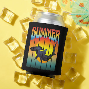 ENFRIADOR DE LATAS TIBURÓN MARTILLO DE VERANO ATARDECER