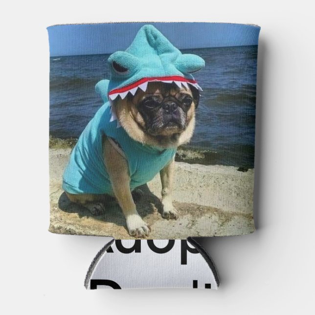 Enfriador De Latas Tiburón Pug (Anverso)