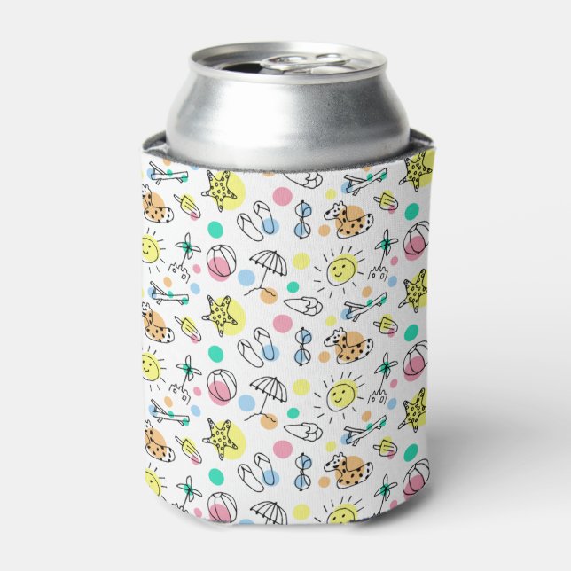 Enfriador De Latas Tiempo de verano (Lata Anverso)