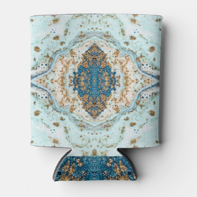 Enfriador De Latas Tiffany Gold: Marble de lujo sin soldadura (Anverso)