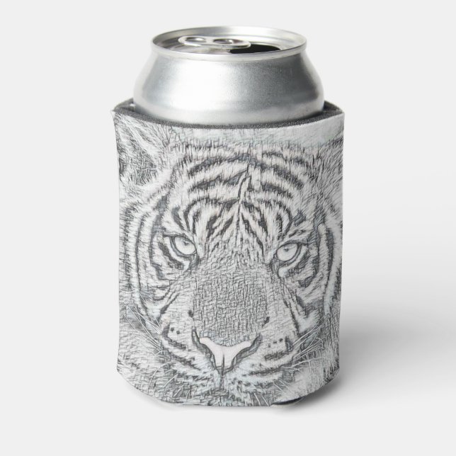 Enfriador De Latas Tigre a lápiz (Reverso de la lata)
