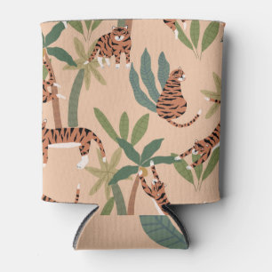 Enfriador De Latas Tigres de verano palmeras exóticas