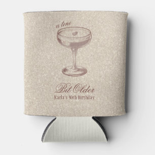 Enfriador De Latas Tini Bit Older Elegant Gold Birday
