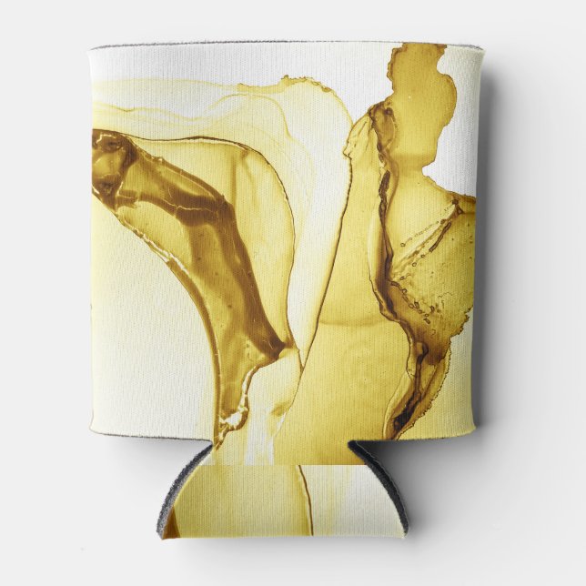 Enfriador De Latas Tinta alcohólica de glamour, tema de Año Nuevo. (Anverso)