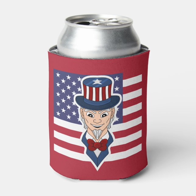 Enfriador De Latas Tío Sam personalizado (Lata Anverso)