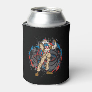 Enfriador De Latas Tío Sam Tribal Camouflage Hunter Skull