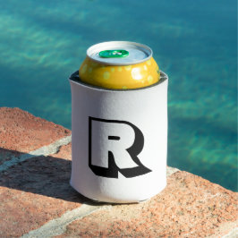 Enfriador De Latas Tipografía de bloques de monograma Personalizado m