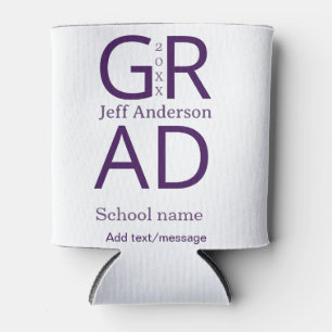 Enfriador De Latas Tipografía de graduación moderna simple minimalist
