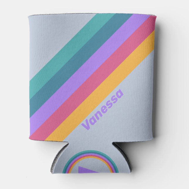 Enfriador De Latas Tiras suaves de sueño con nombre (Anverso)