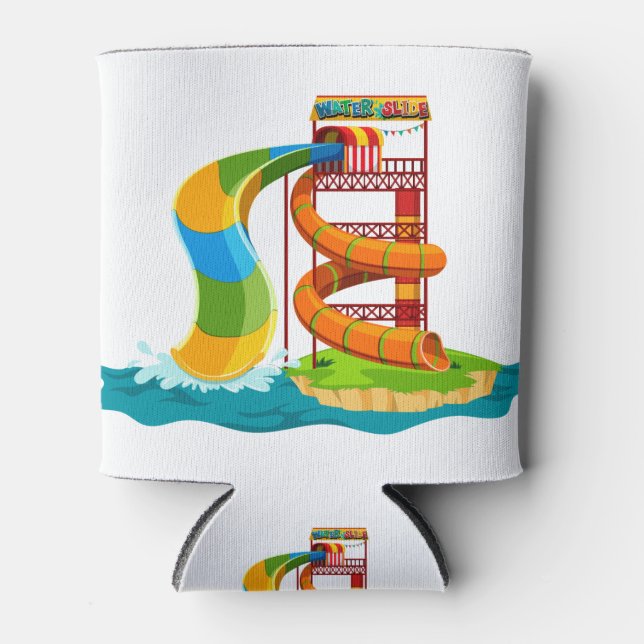 Enfriador De Latas tobogán de parque acuático (Anverso)