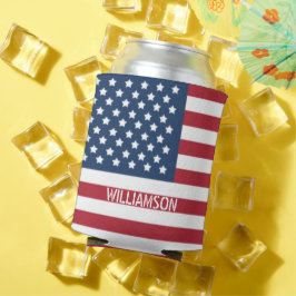 Enfriador De Latas Todo el monograma americano