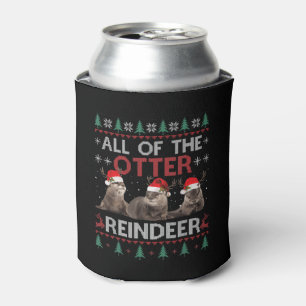 Enfriador De Latas Todos los Navidades de renos feos de pijamas navid