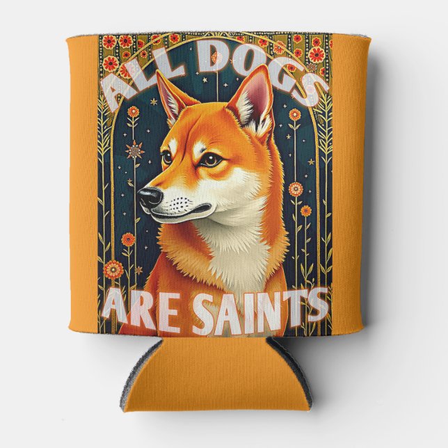Enfriador De Latas Todos los perros son santos - más frío (Anverso)