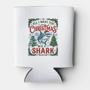 Enfriador De Latas Todos Quieren Tiburones De Navidad Árboles De Pino