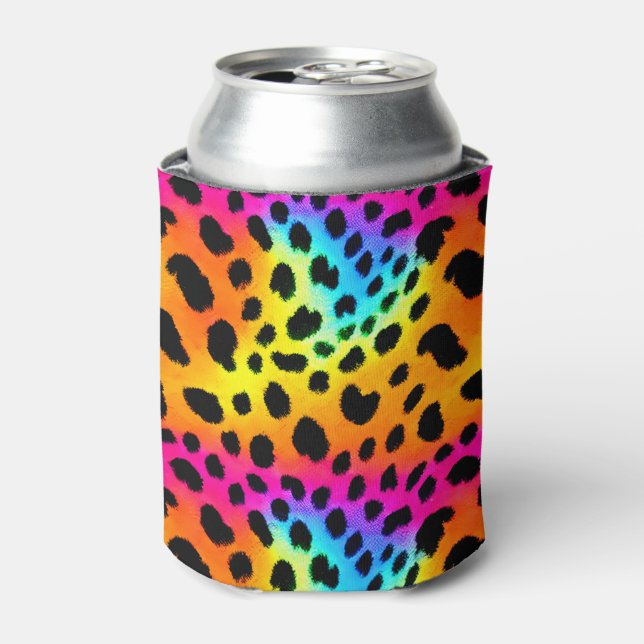 Enfriador De Latas Tonos arcoiris chitas sin mar (Lata Anverso)