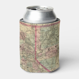 Enfriador De Latas Topográfico Railroad and County Map, California