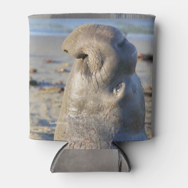 Enfriador De Latas Toro de foca elefante (Anverso)