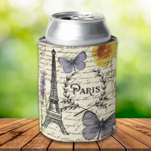 Enfriador De Latas torre de eiffel francesa rústica vintage Fiesta de