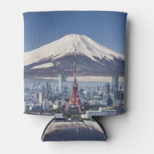Enfriador De Latas Torre de Tokio: decoración surrealista de Fuji.