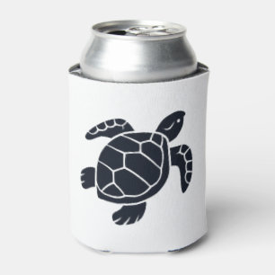 Enfriador De Latas Tortuga deslizante de color rojo emblema del logot