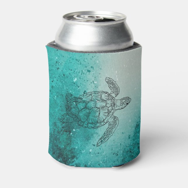 Enfriador De Latas Tortuga marina (Reverso de la lata)