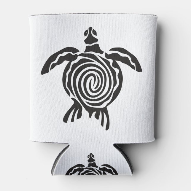 Enfriador De Latas Tortuga marina salva a la tortuga (Anverso)