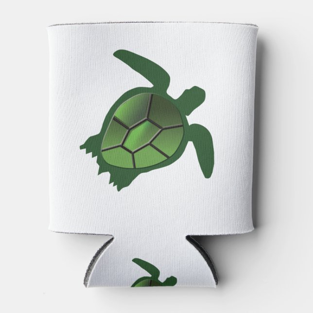 Enfriador De Latas Tortuga verde (Anverso)