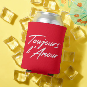 Enfriador De Latas Toujours l'Amour - Amor eterno para boda