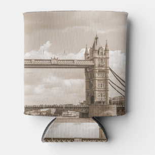 Enfriador De Latas Tower Bridge, Londres: la icónica sepia vintage