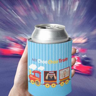 Enfriador De Latas Toy Train Toddler Boys Birthday Blue