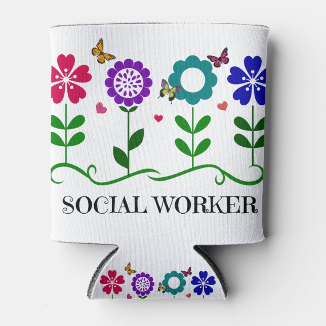 Enfriador De Latas Trabajador social (Anverso)