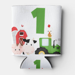 Enfriador De Latas Tractor de animales de corral de granja 1er cumple