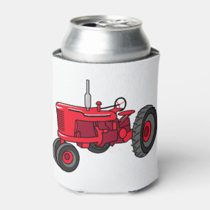 Enfriador De Latas Tractor rojo vintage