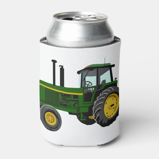 Enfriador De Latas Tractor verde (Lata Anverso)