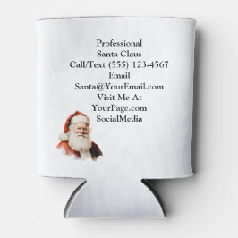 Enfriador De Latas Traditional Santa Claus Business Card