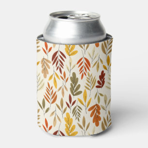 Enfriador De Latas Trama de hojas de otoño acogedoras