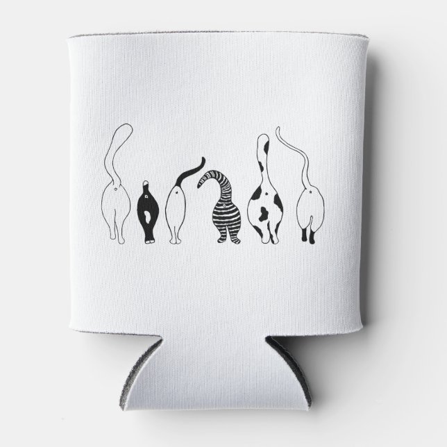 Enfriador De Latas Traseros de Gato (Anverso)