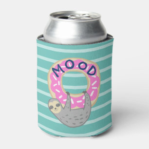 Enfriador De Latas Trendy Sloth y Pink Iced Donut