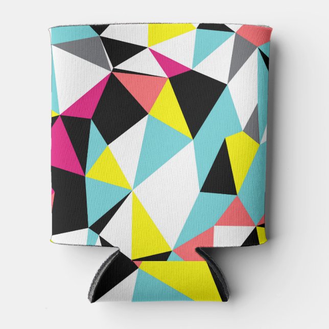 Enfriador De Latas Triángulos abstractos: fondo geométrico (Anverso)