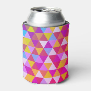 Enfriador De Latas Triángulos multicolor polígono en forma geométrica