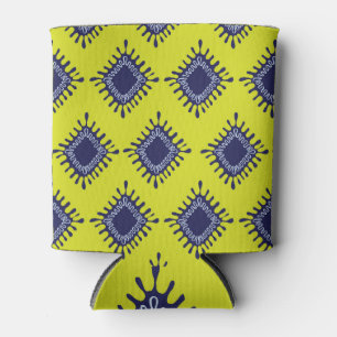 Enfriador De Latas Tribal Ikat: Diseño Moderno.