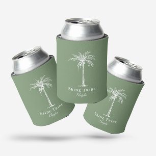 Enfriador De Latas Tribu de la Novia Verde Menta Blanco Palma Persona