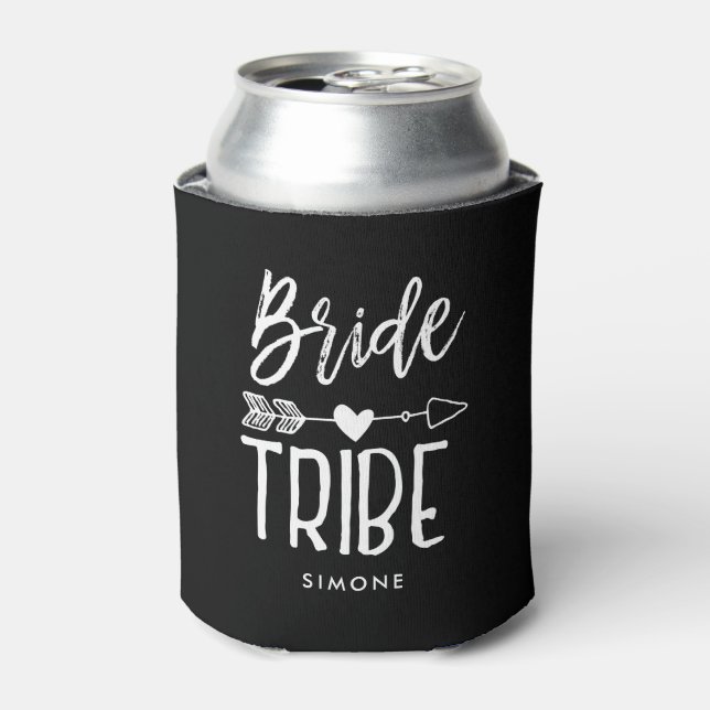 Enfriador De Latas Tribuna de novias | Boda de nombres personalizados (Lata Anverso)