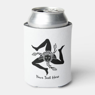 Enfriador De Latas Trinacria siciliana su texto y fondo
